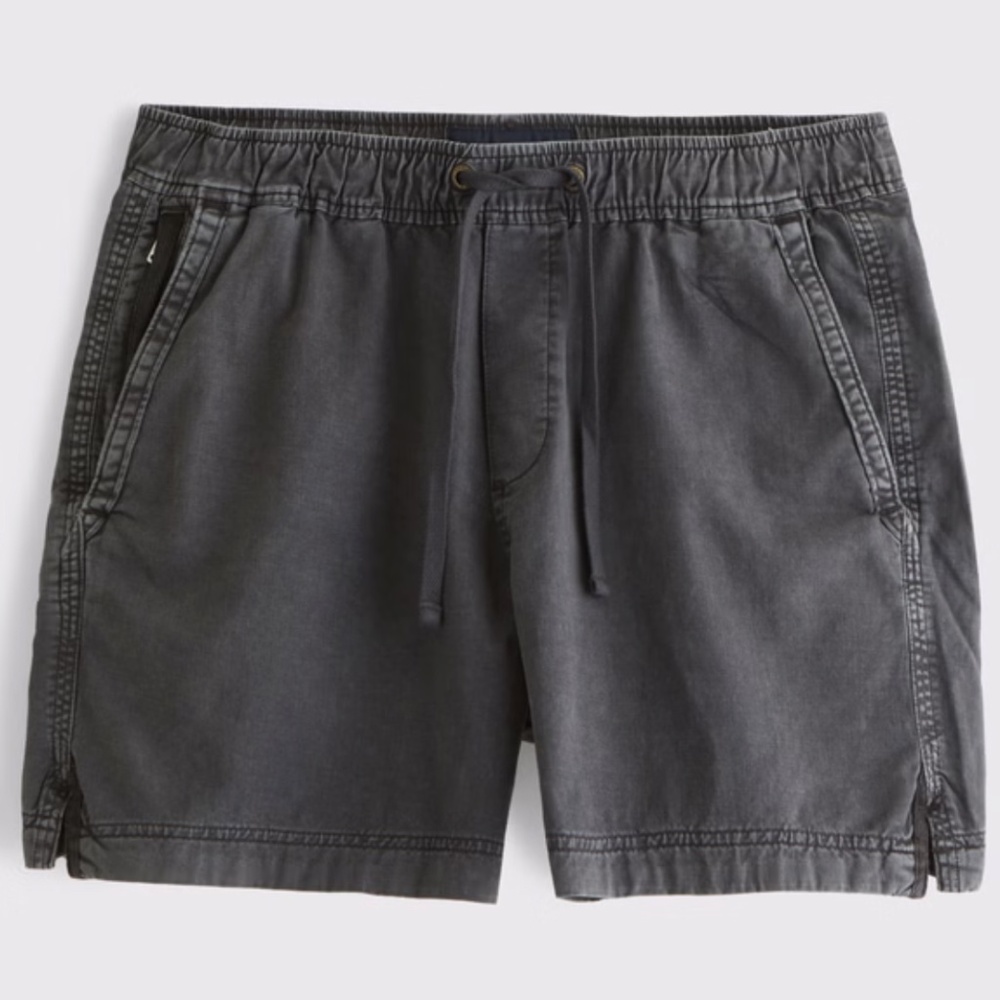 Abercrombie & Fitch Sea Fade Pull-On Short Gray Men's Size Medium